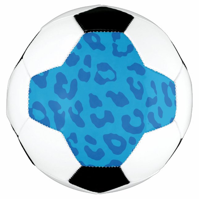 Leopard Print Pale Blues  Football (Front)