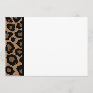 Leopard Print Panel Invitation