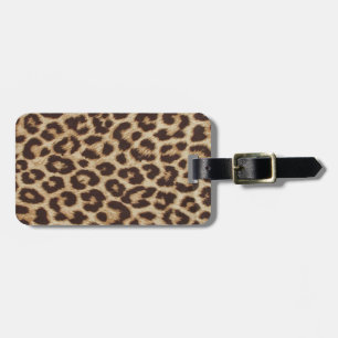 Leopard Print Party Luggage Tag