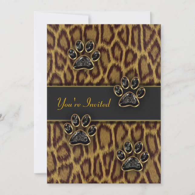 Leopard Print Party Template (Front)