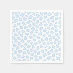 Leopard Print Pastel Blue Sweet Boy Animal Lover  Napkin