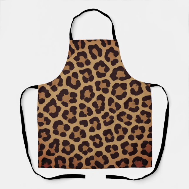 Leopard Print Pattern Apron (Front)