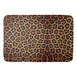 Leopard Print Pattern Bath Mat