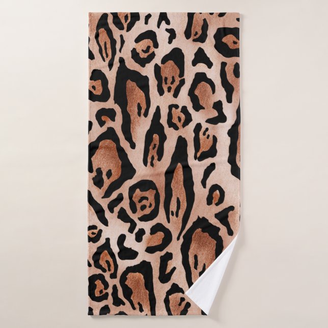 Leopard print pattern bath towel (Bath Towel)