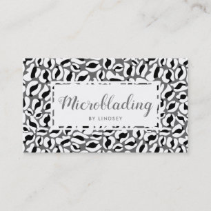 Leopard Print Pattern Beauty Spray Tan Salon Business Card