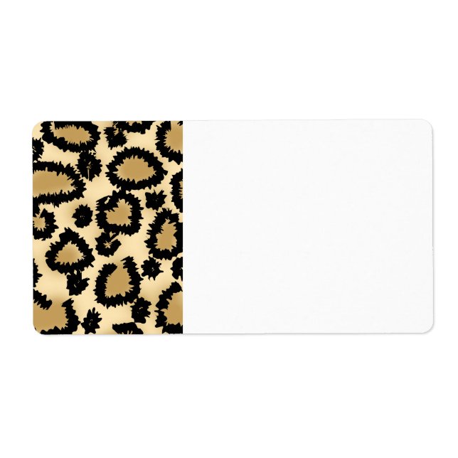 Leopard Print Pattern, Brown and Black. (Front)