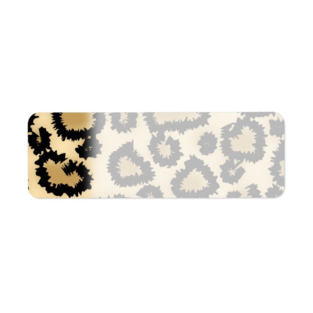 Leopard Print Pattern, Brown and Black. (Front)