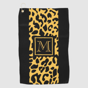 Leopard Print Pattern Golf Towel