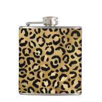 Leopard Print Pattern in Gold and Black