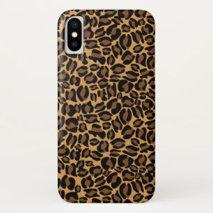 Leopard Print Pattern Jungle Original brown iPhone X Case