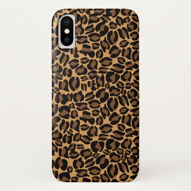 Leopard Print Pattern Jungle Original brown Case-Mate iPhone Case (Back)