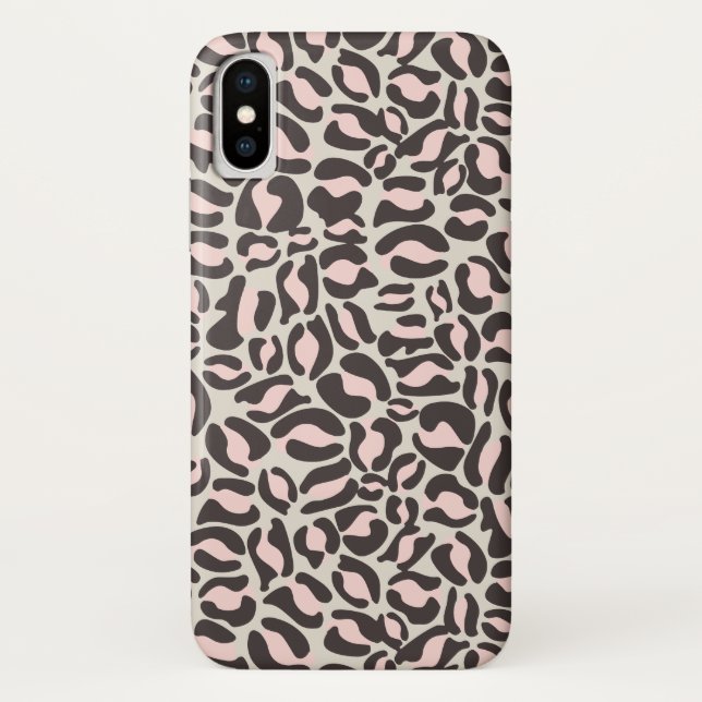 Leopard Print Pattern Jungle Pink Case-Mate iPhone Case (Back)