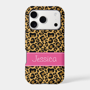 Leopard Print Pattern Pink Personalised
