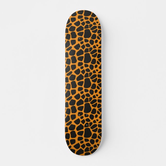 Leopard print pattern skateboard (Front)