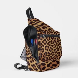 Leopard Print Pattern Sling Bag