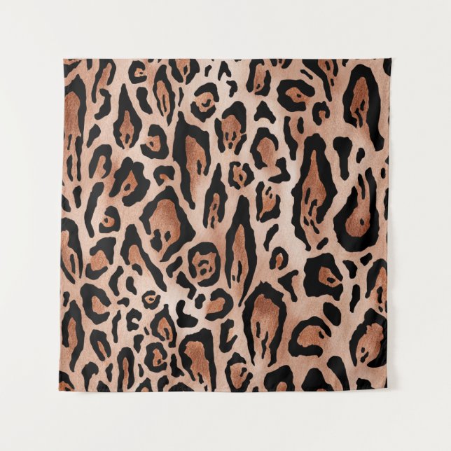 Leopard print pattern tapestry (Front)