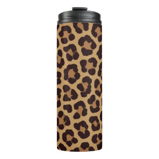 Leopard Print Pattern Thermal Tumbler