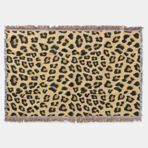 Leopard Print Pattern Throw Blanket