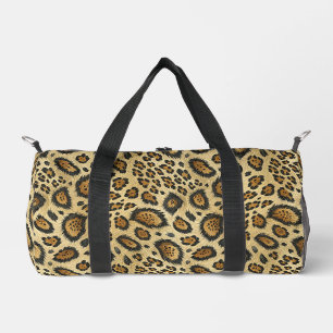Leopard Print Pattern – Wild Animal Skin Design Duffle Bag