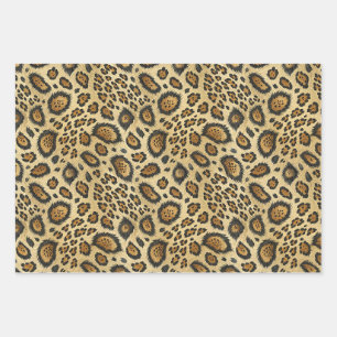 Leopard Print Pattern – Wild Animal Skin Design Wrapping Paper Sheet