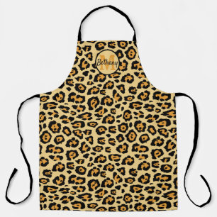 Leopard Print Personalised Apron