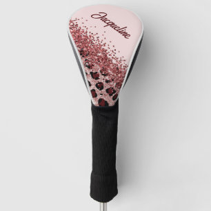 Leopard Print Personalised Golf Head Cover