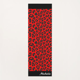 Leopard Print Personalised Yoga Mat