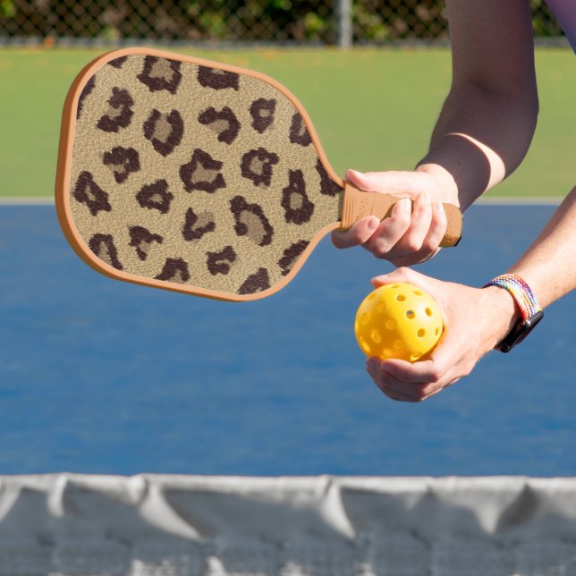 Leopard Print Pickleball Paddle (Insitu)