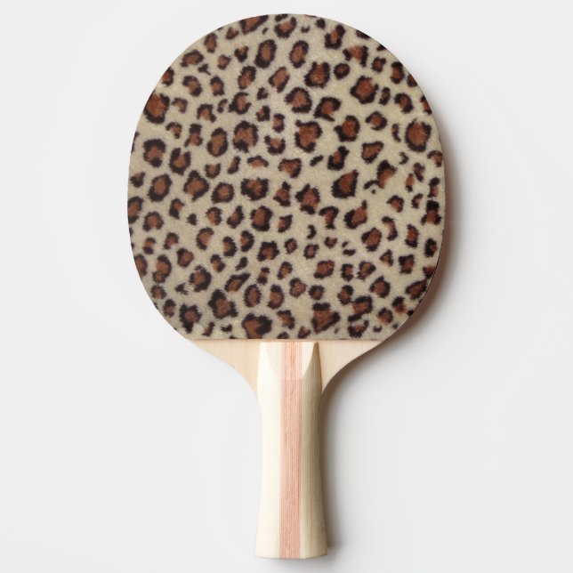 Leopard Print Ping Pong Paddle (Front)