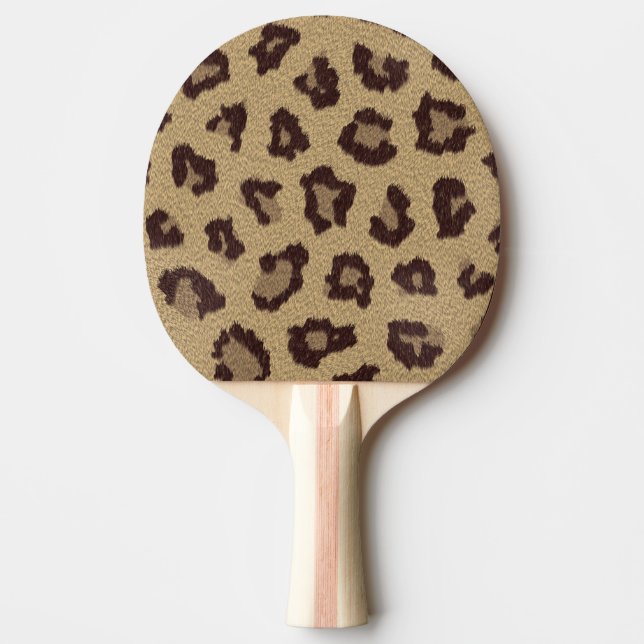 Leopard Print Ping Pong Paddle (Front)