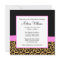 Leopard Print Pink Bow Diamond Girl Baby Shower