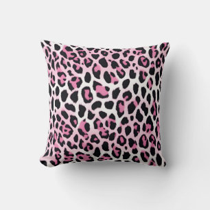 Leopard Print Pink  Cushion