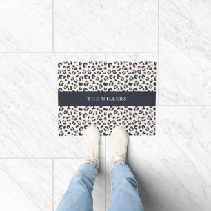 Leopard print pink  doormat