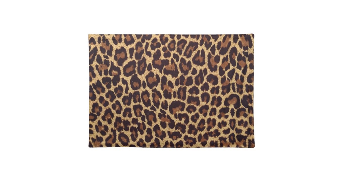 Leopard Print Placemat Zazzle