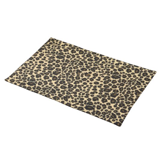 Leopard Print Placemat Zazzle.co.uk