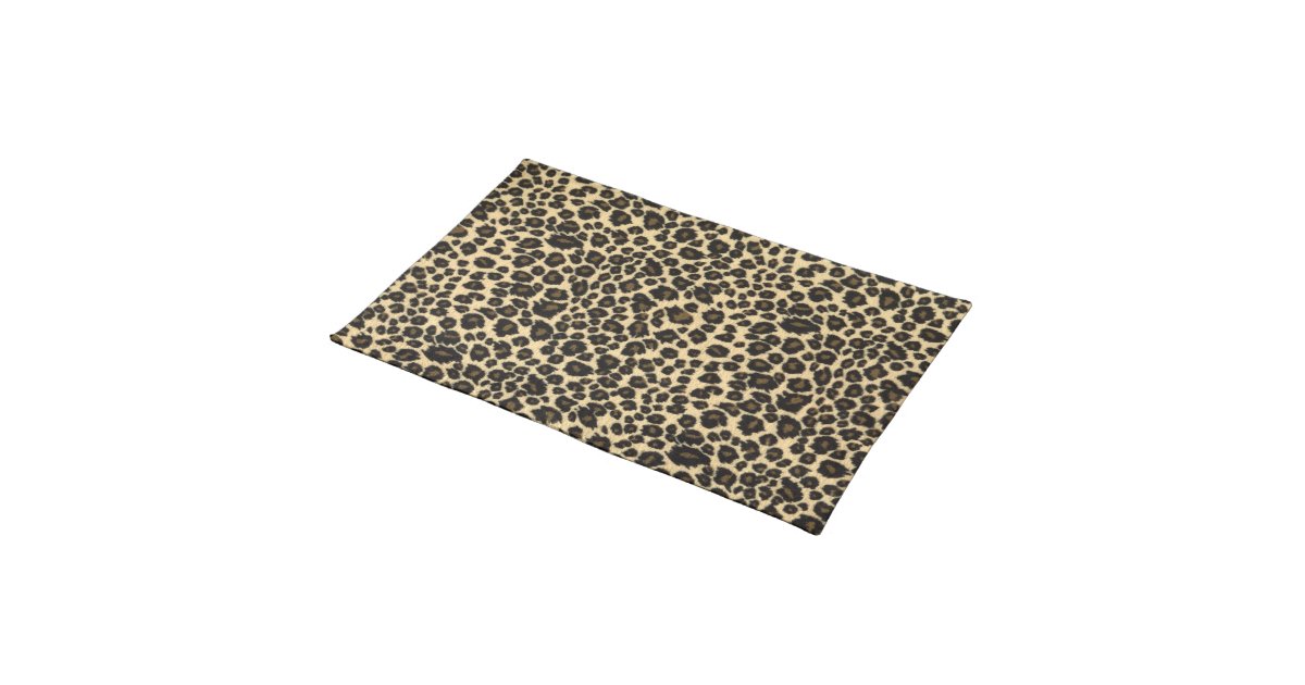 Leopard Print Placemat Zazzle