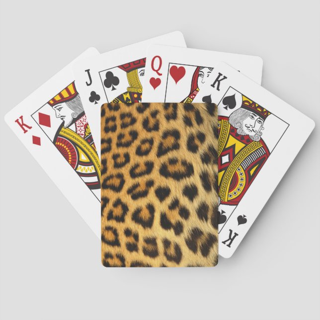 Leopard Print Playing Cards (Back)