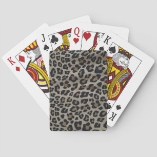 Leopard Print Playing Cards