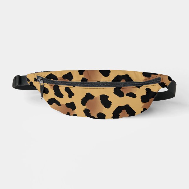 Leopard Print, Print Cut Sew Fanny Pack  (Front)