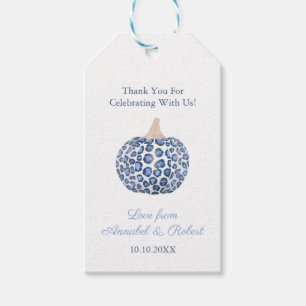 Leopard Print Pumpkin Shower Thank You Favour Tag