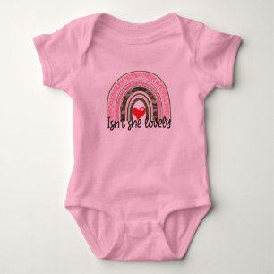Leopard Print Rainbow Pink Baby Girl Bodysuit