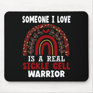 Leopard Print Rainbow Sickle Cell Warrior Awarenes Mouse Mat