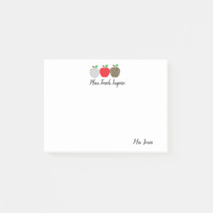 Leopard Print Red Apple Teacher Back To School Post-it Notes