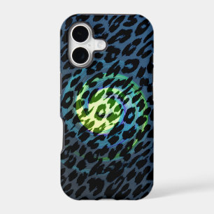 Leopard print retro swirl light