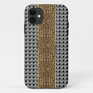 Leopard Print Rhinestone Iphone barely There case