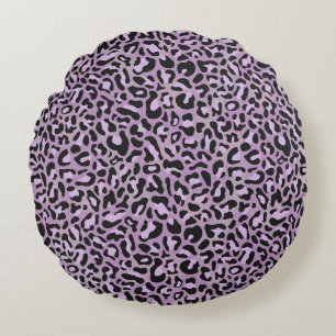 Leopard Print Round Cushion