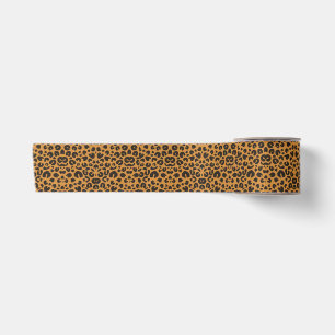 Leopard Print Satin Ribbon