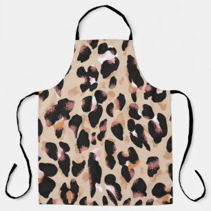 Leopard print seamless pattern apron