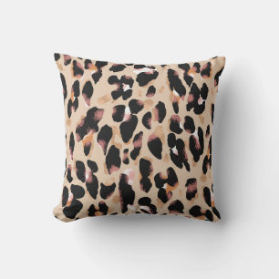 Leopard print seamless pattern cushion