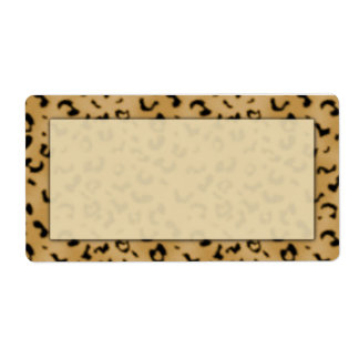 Leopard Print Shipping Labels